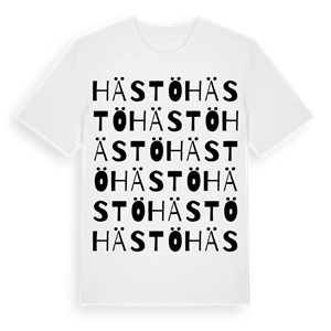 Hästö ordlek t-shirt – ekologisk bomull t-shirt från Pinshirt