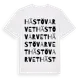 White t-shirt med Hästövarvet ordlek t-shirt