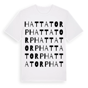 Hattatorp ordlek t-shirt – ekologisk bomull t-shirt från Pinshirt