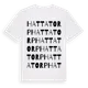 White t-shirt med Hattatorp ordlek t-shirt