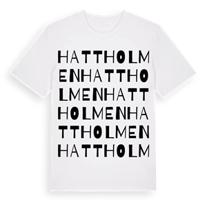 Hattholmen ordlek t-shirt – ekologisk bomull t-shirt från Pinshirt