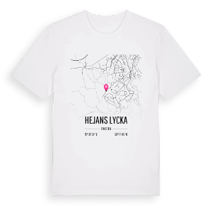 Hejans Lycka karta t-shirt – ekologisk bomull t-shirt från Pinshirt