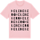 Pink Cotton t-shirt med Heleneberg ordlek t-shirt