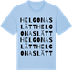 Blue Soul t-shirt med Helgonaslätt ordlek t-shirt