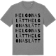 Mid Heather Gray t-shirt med Helgonaslätt ordlek t-shirt
