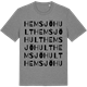 Mid Heather Gray t-shirt med Hemsjöhult ordlek t-shirt