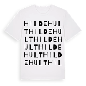 Hildehult ordlek t-shirt – ekologisk bomull t-shirt från Pinshirt
