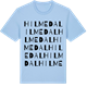 Blue Soul t-shirt med Hilmedal ordlek t-shirt