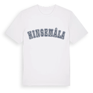 Hinsemåla college t-shirt – ekologisk bomull t-shirt från Pinshirt
