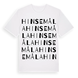 Hinsemåla ordlek t-shirt – ekologisk bomull t-shirt från Pinshirt