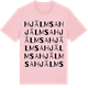 Pink Cotton t-shirt med Hjälmsa ordlek t-shirt