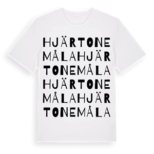 Hjärtonemåla ordlek t-shirt – ekologisk bomull t-shirt från Pinshirt