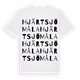 Hjärtsjömåla ordlek t-shirt