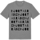 Mid Heather Gray t-shirt med Hjortabråne ordlek t-shirt