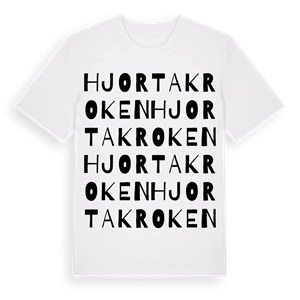 Hjortakroken ordlek t-shirt – ekologisk bomull t-shirt från Pinshirt