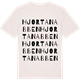 Vintage White t-shirt med Hjortanabben ordlek t-shirt