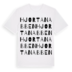 Hjortanabben ordlek t-shirt – ekologisk bomull t-shirt från Pinshirt