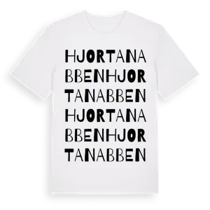 Hjortanabben ordlek t-shirt – ekologisk bomull t-shirt från Pinshirt