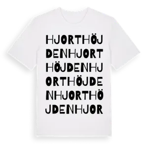 Hjorthöjden ordlek t-shirt – ekologisk bomull t-shirt från Pinshirt