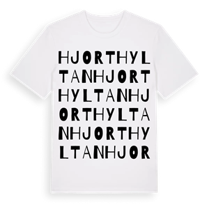 Hjorthyltan ordlek t-shirt – ekologisk bomull t-shirt från Pinshirt