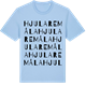 Blue Soul t-shirt med Hjularemåla ordlek t-shirt