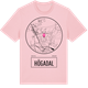 Pink Cotton t-shirt med Högadal t-shirt