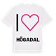 Jag älskar Högadal t-shirt stort tryck