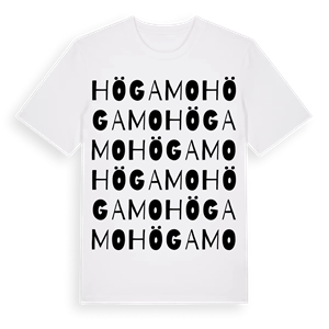 Högamo ordlek t-shirt – ekologisk bomull t-shirt från Pinshirt
