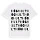 Höghult ordlek t-shirt