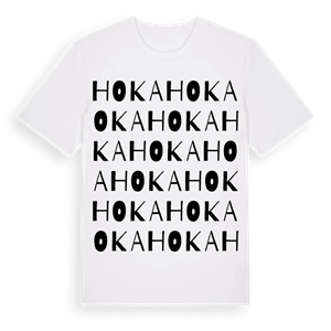 Hoka ordlek t-shirt – ekologisk bomull t-shirt från Pinshirt