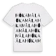 Hökamåla ordlek t-shirt