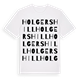 White t-shirt med Holgershill ordlek t-shirt