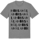 Mid Heather Gray t-shirt med Hönsamåla ordlek t-shirt