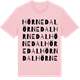 Pink Cotton t-shirt med Hörnedal ordlek t-shirt