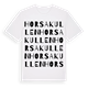 Horsakullen ordlek t-shirt