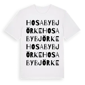 Hosaby Björke ordlek t-shirt – ekologisk bomull t-shirt från Pinshirt