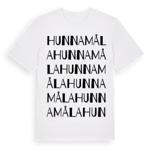Hunnamåla ordlek t-shirt – ekologisk bomull t-shirt från Pinshirt