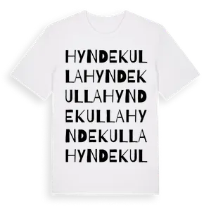 Hyndekulla ordlek t-shirt – ekologisk bomull t-shirt från Pinshirt