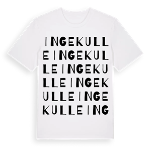 Ingekulle ordlek t-shirt – ekologisk bomull t-shirt från Pinshirt