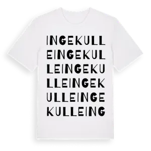 Ingekulle ordlek t-shirt – ekologisk bomull t-shirt från Pinshirt