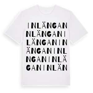 Inlängan ordlek t-shirt – ekologisk bomull t-shirt från Pinshirt