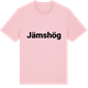 Pink Cotton t-shirt med Jämshög fetstil t-shirt