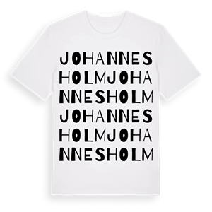 Johannesholm ordlek t-shirt – ekologisk bomull t-shirt från Pinshirt