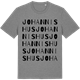 Mid Heather Gray t-shirt med Johannishus ordlek t-shirt