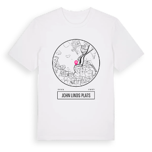 John Linds plats t-shirt – ekologisk bomull t-shirt från Pinshirt