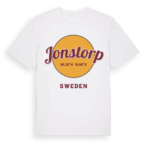Jonstorp cirkel t-shirt – ekologisk bomull t-shirt från Pinshirt