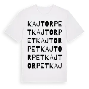 Kajtorpet ordlek t-shirt – ekologisk bomull t-shirt från Pinshirt