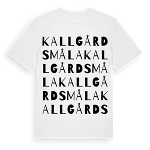 Kallgårdsmåla ordlek t-shirt – ekologisk bomull t-shirt från Pinshirt