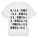 Kallinge ordlek t-shirt