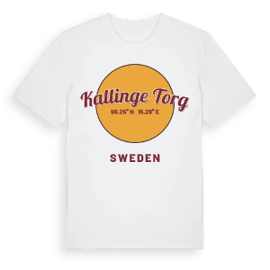 Kallinge Torg cirkel t-shirt – ekologisk bomull t-shirt från Pinshirt